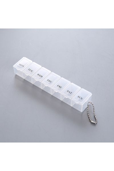 Choice WHITE 7 Days Pill Medicine Box Weekly Tablet Holder Storage Organizer Container Case Pill Box Splitt