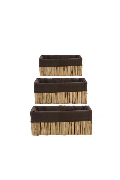 Sever Beige Wicked Rectangular 3-Piece Basket