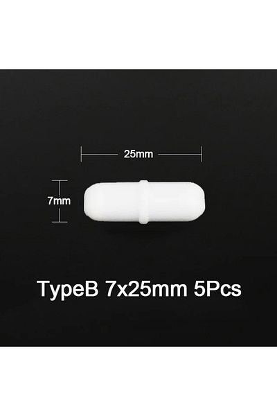 Choice B7x25 5 قطع 5 قطع قضيب مغناطيسي للمختبر أسطواني مغناطيسي تحريك قضيب 3 أنواع مغناطيسي تحريك