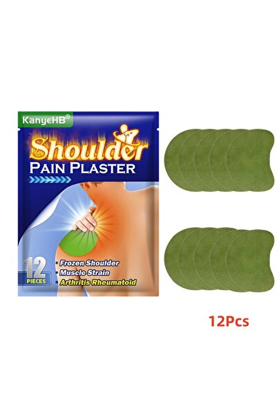 Choice 12 قطعة من رقعة الشيح للكتف والرقبة ومفصل العنق، ضمادة طبية لتخفيف آلا...