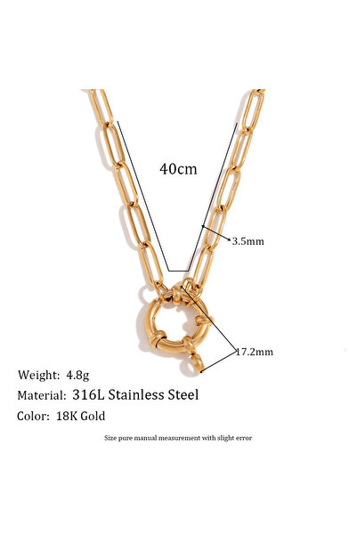 Choice سلسلة مشبك ورق من طراز 2 E.B.belle Cool Blade مقاس 40 سم، سلسلة NK، سل...