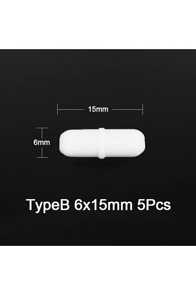 Choice B6x15 5 قطع 5 قطع قضيب مغناطيسي للمختبر أسطواني مغناطيسي تحريك قضيب 3 أنواع مغناطيسي تحريك