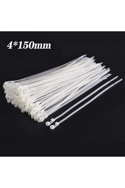 Choice 200PCS White 100/1000PCS Screw Hole Cable Ties Reusable Fixed Nylon Cable Ties Self-locking Cord Tie