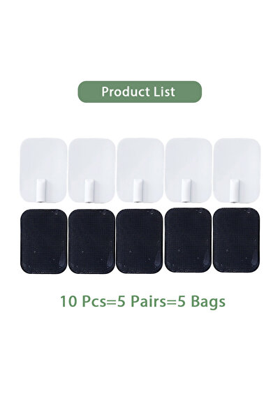 Choice 10 قطع من وسادات أقطاب السيليكون TENS وملصقات آلة التدليك لجهاز التدلي...