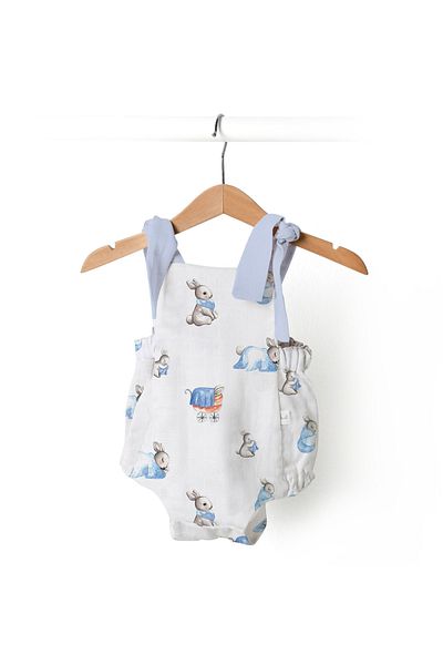 DEUX LAPINS 100% Cotton Muslin Baby Rompers - Bébé Lapin