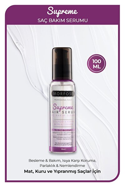Morfose Supreme Keratin & Vegan Kolajen İçeren Saç Serumu 100 ml