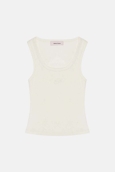 Reflect Studio Zibeline Tank Top - Bone White