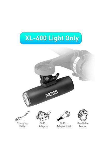 XOSS ضوء دراجة XL400 بدون حامل XL400/800/1200، ضوء أمامي من الألومنيوم للدراج...