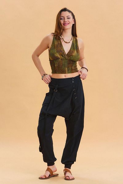 Los banditos Pantaloni largi de damă cu picior elastic dublu