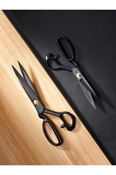 dm dikişmarket Hard Steel Marka Kumaş Kot Kesim Profesyonel Terzi Makası 25cm Ve Nakış Makası Ilik Sökücü Seti