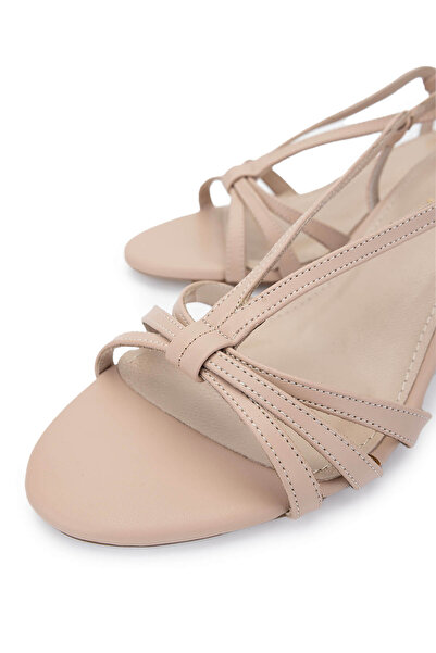 Tamer Tanca Women's Vegan Beige Heeled Shoes