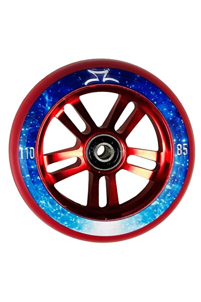 AO SCOOTERS AO Nebula 110mm 85A Red Titen Abec 9 Rulmanlı Scooter Tekerleği