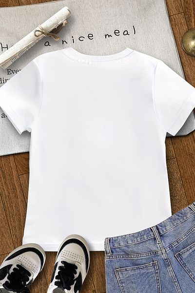 MYADA Tricou pentru fete cu imprimeu premium cu pisici drăguțe 23570