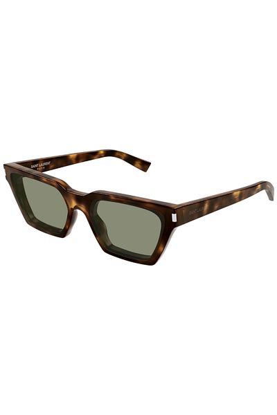 Saint Laurent Organic Uv Glass Cellulose Acetate Closed Frame for Women - Rectangle Sun g
