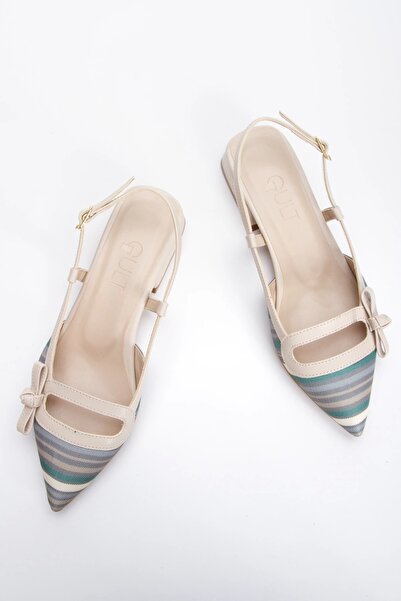 GULT Balerini italieni, pantofi de damă cu fundă