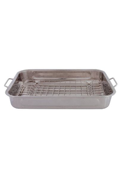 Domotti Oven tray with removable grill 35x26x6cm