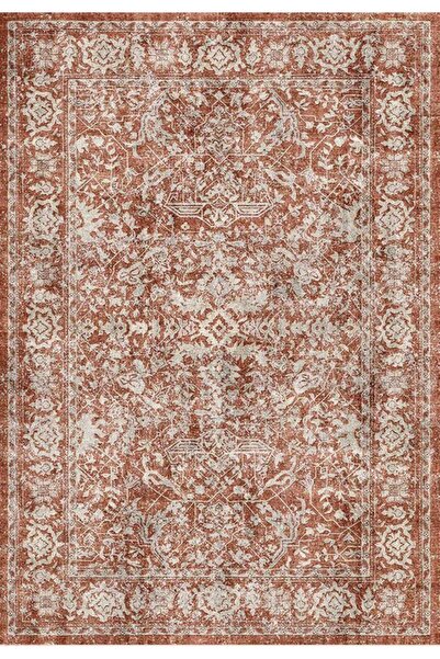 Çam Halı Çam Halı Anatolia 32-053 Etnik Eskitme Desenli Dokuma Tabanlı Yıkana...