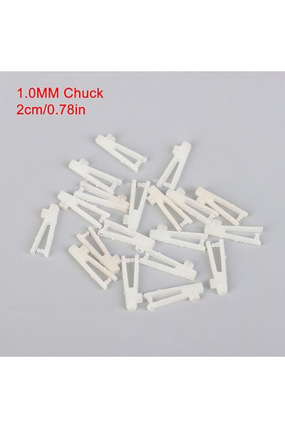 Choice B 20PCS 1/2mm U-type Collet Rudder Angle And Tie Rod Connection For RC Fixed-wing Remote Control Ai.