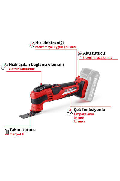 Einhell Varrıto - Solo, Akülü Raspalama Makinesi (AKÜ VE ŞARJ CİHAZI DAHİL DEĞİLDİR) - 4465160