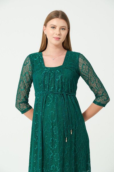 BUSA Rochie din Dantela Insarcinata Verde