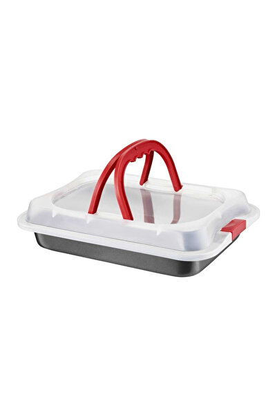 Ambition Baking tray with plastic lid 36x23x5cm, ILAG Basic coating, Lukrecja