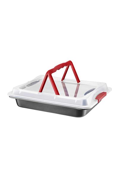 Ambition Tava copt cu capac plastic 42x29x5cm, invelis ILAG Basic, Lukrecja