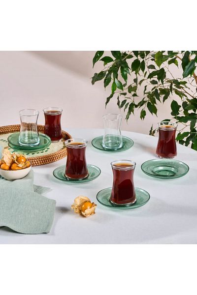 Karaca Juliet Grün 6-personen-teeset