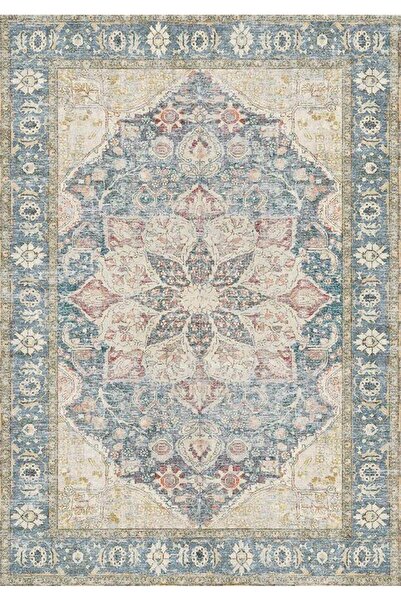 Çam Halı Çam Halı Anatolia 32-063 Etnik Eskitme Desenli Dokuma Tabanlı Yıkana...