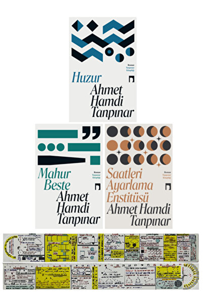 Alfa Yayınları Ahmet Hamdi Tanpınar 3 Kitap / Saatleri Ayarlama Enstitüsü - Huzur - Mahur Beste + Mat. Cetvel