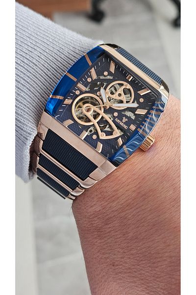 Raymond Rym-5129 Raymond Automatic Men's Wristwatch - 100% Steel and 2 Years Warranty
