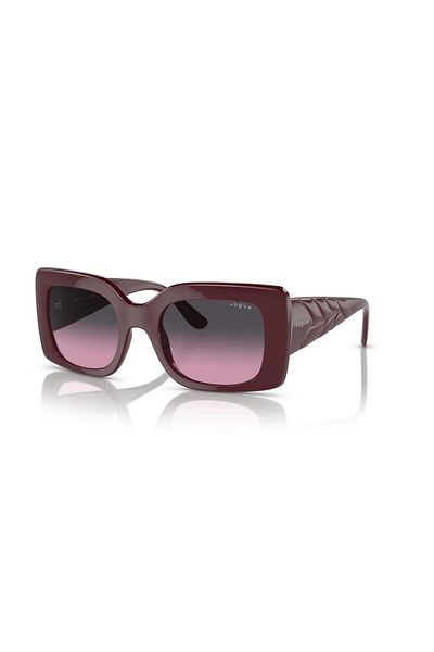 Vogue Woman Rectangle Sunglasses- Vo 5481s - Lense Size:52mm - Full Bordeaux