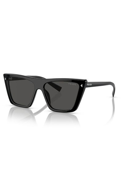Prada Woman Butterfly Sunglasses- Pr 21zs - Lense Size:55mm - Black