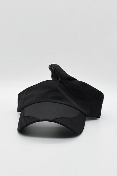 Külah Athlete Running Tennis Visor Hat - Black
