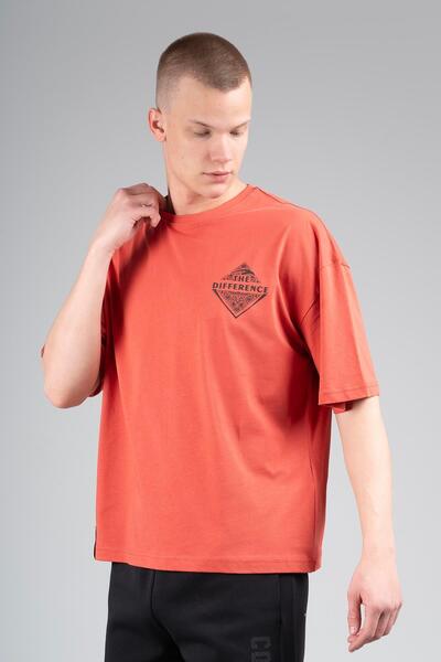 MARATON Oversized Men's Crew Neck Tile T-Shirt
