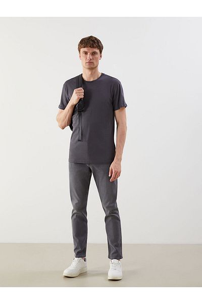 LC Waikiki Top de pijama pentru bărbați cu mânecă scurtă cu gât crew de sezon nou - S50464Z8