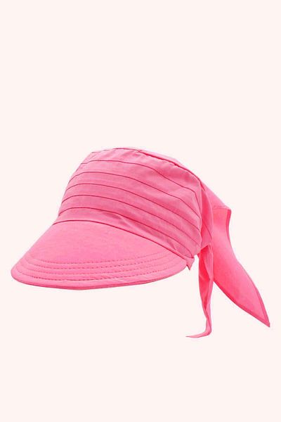 Külah Women's Safari Tie-Up Scarf with Brim Bandana Beach Hat