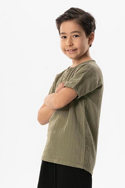 Eliş Şile Bezi Ανδρικό και παιδικό μπλουζάκι με κοντομάνικο Western Pocket Pedestrian