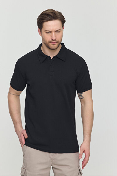 DOAYS Чоловіча футболка з крепової тканини з повним еластичним коміром поло DAWRAZZ-031