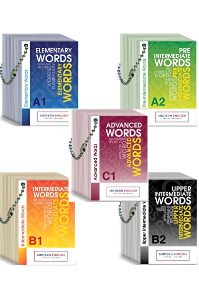 Modern English - A1+A2+B1+B2+C1 Kelime Kartları