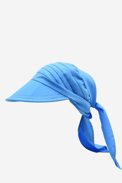 Külah Pălărie de plajă Bandana cu eșarfă legată Safari pentru femei - Albastru