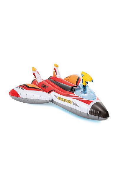 Intex Red Inflatable Water Plane - With Water Gun, 117*117 Cm (57536)