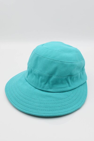 Külah Pălărie albastră cu vizor lat pentru protecție solară pentru femei