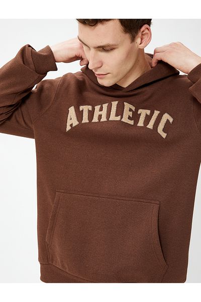 Koton 4WAM70117MK Cotton Men's Sweatshirt BROWN