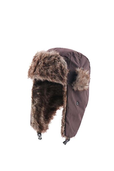 Külah Căciulă de schi pentru copii, unisex, cu blană caldă, cu urechi, 52 cm