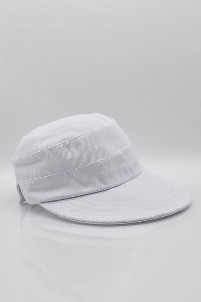Külah Women's Sunscreen White Hat with Wide Brim