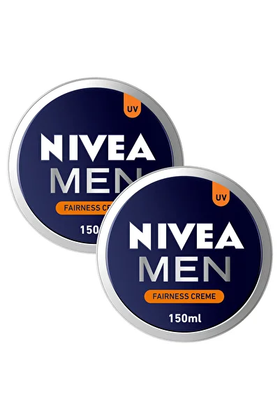 NIVEA MEN Fairness Creme, Face, Body & Hands, Fair & Even Skin Tone, Tin, 150ml, Pack of 2