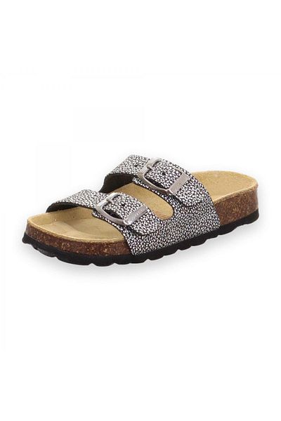 Superfit 800111   G Δερμάτινες Ασπρόμαυρες Παντόφλες Unisex