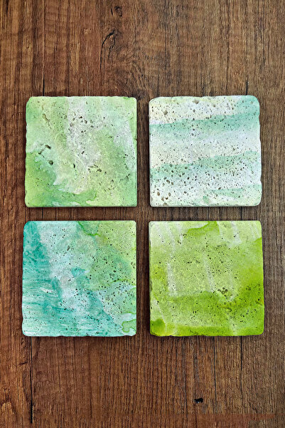 Begoloni Stone Decor قواعد أكواب من الحجر الطبيعي - قواعد أكواب حجرية مطبوعة ...