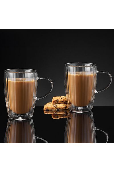 Ambition Set of 2 mugs 350ml, heat-resistant, Curly