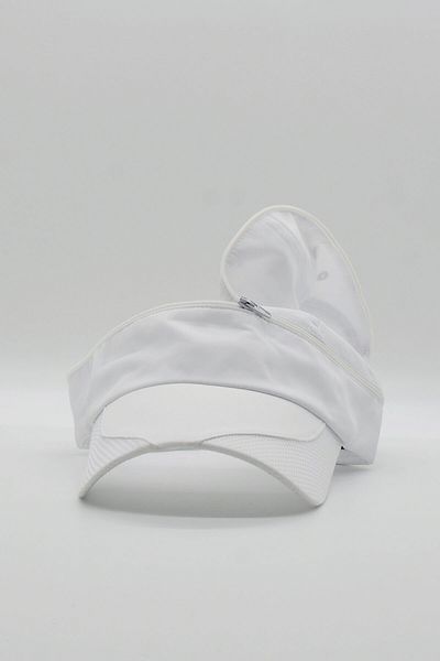 Külah Athlete Running Tennis Visor Hat - White